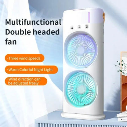 Rotating Dual Mist Spray Fan